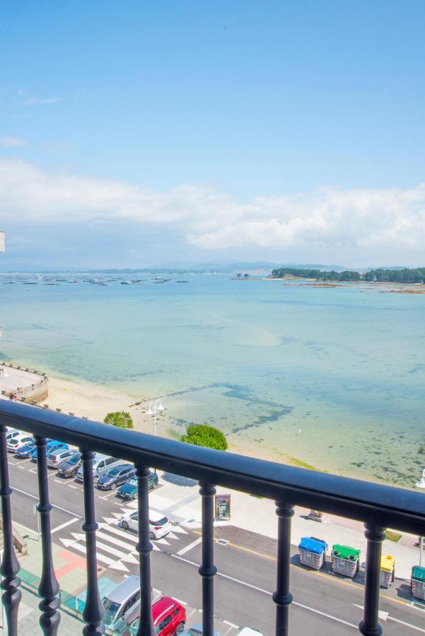 O Grove Centro Con Vistas A La Toja Parking Apartment Bagian luar foto